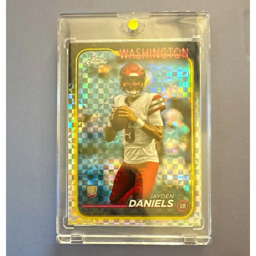 Topps 2024 Topps Chrome Rookies Jayden Daniels RC X-Fractor #201 Washington